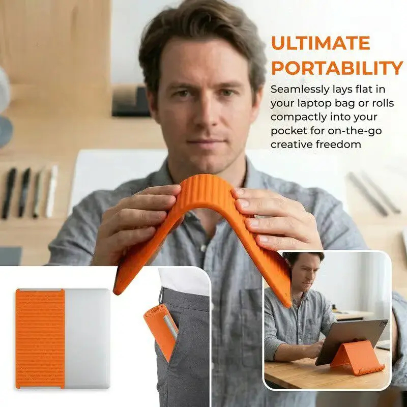 Desk Accessories - Penyangga Ponsel Lipat Silikon, Penyangga Tablet