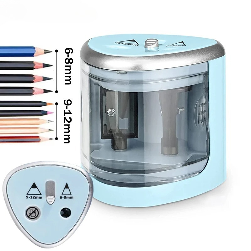 Electric Pencil Sharpener Usb - Pengasah Pensil Elektrik Dua Lubang yang