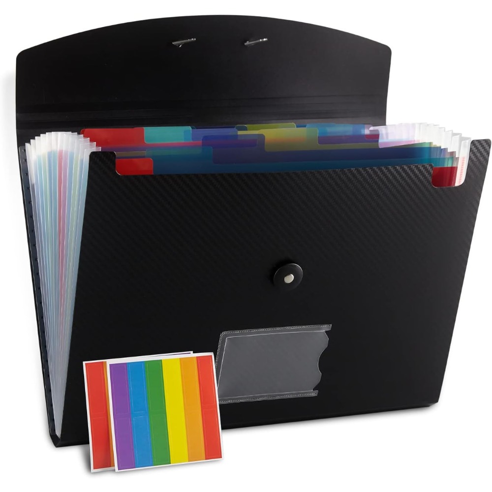 Expandable Accordion File Folder 13 Pockets - 13 Folder File Organizer Lipat dengan