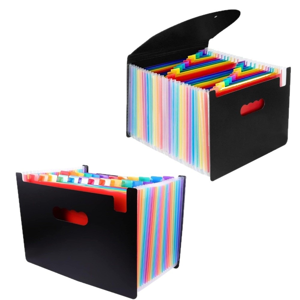 Expandable Accordion File Folder 13 Pockets - Kotak File Ekspansi Serbaguna 13/25 Kantong