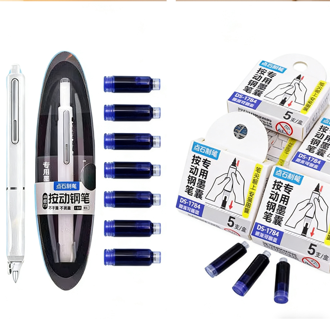 Retractable Eraser Pen Click - Pena Tekan Kapsul Ruang-Waktu yang Dapat