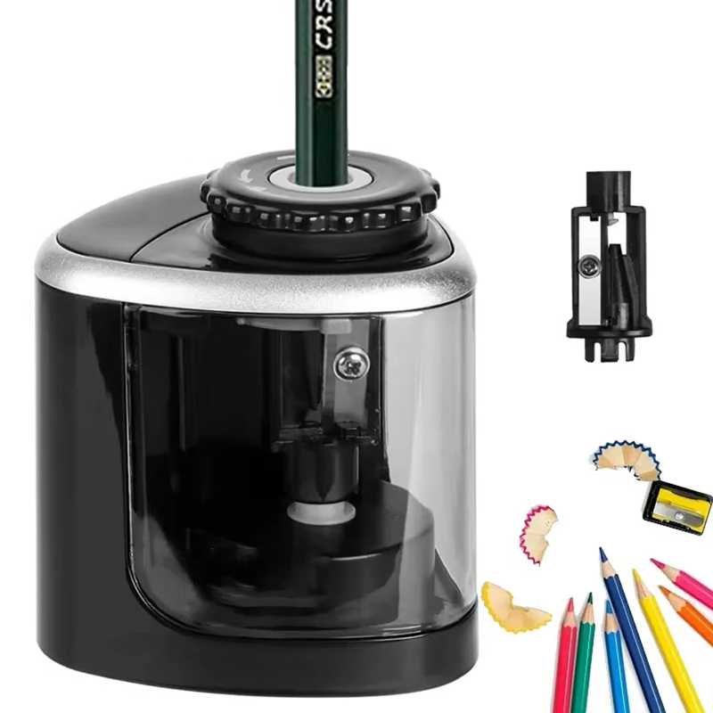 Electric Pencil Sharpener Usb - Pengasah Pensil Otomatis Desktop Elektrik 6mm-8mm