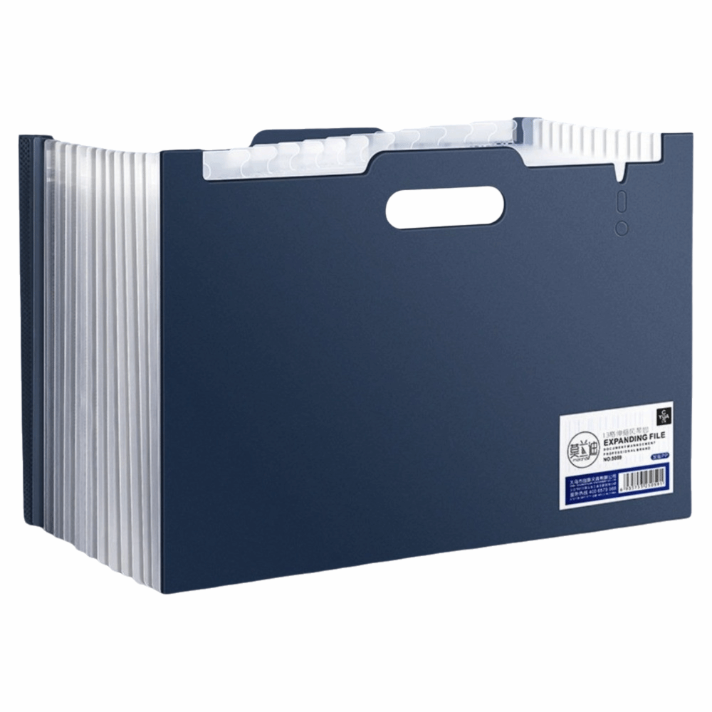 Expandable Accordion File Folder 13 Pockets - Folder File Ekspansi 13 Kantong, Organizer