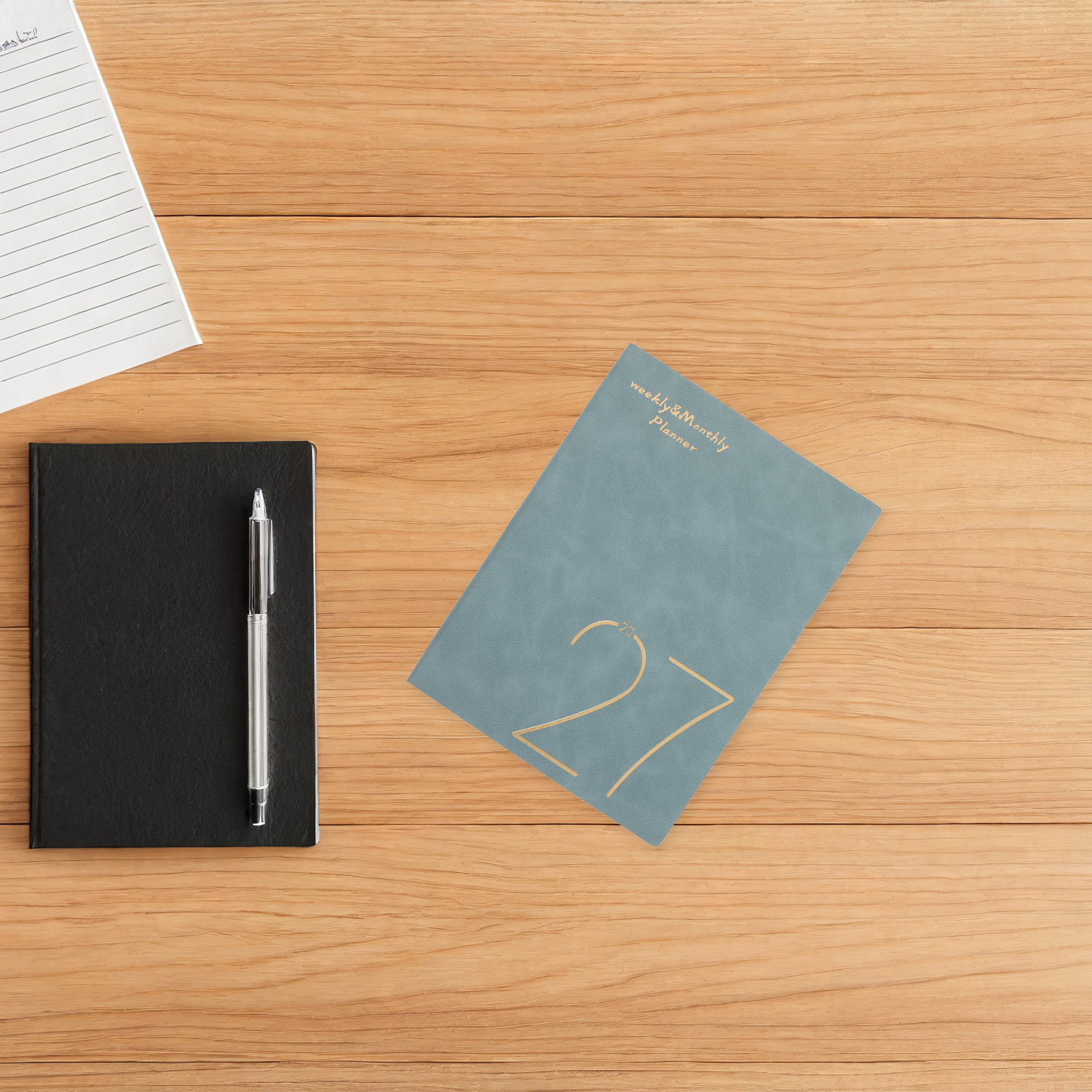 Spiral Bound Grid Notebook A5 - Buku Catatan Perencana Mingguan dan Bulanan