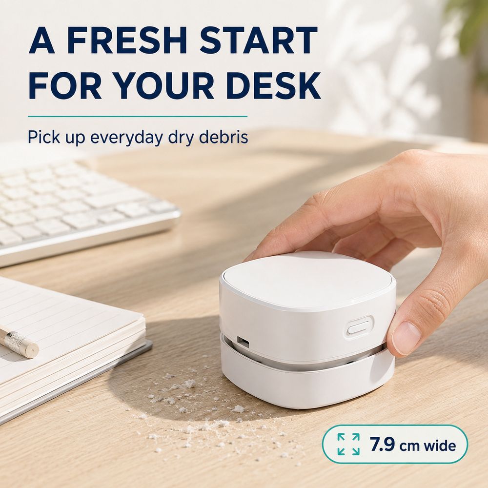 Penyedot Debu Mini Tanpa Kabel - Mini Desktop Vacuum Cleaner For Eraser Dust ulasan dan harga