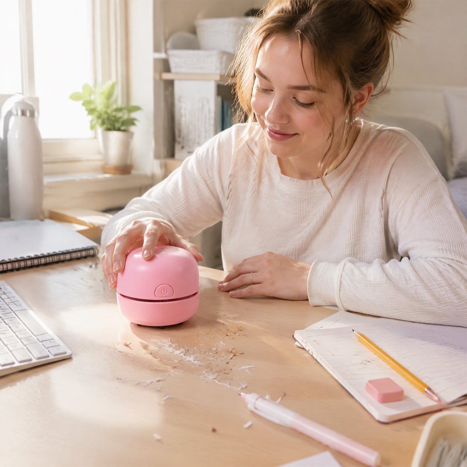 Penyedot Debu Mini Portabel Ta - Mini Desktop Vacuum Cleaner For Eraser Dust ulasan dan harga