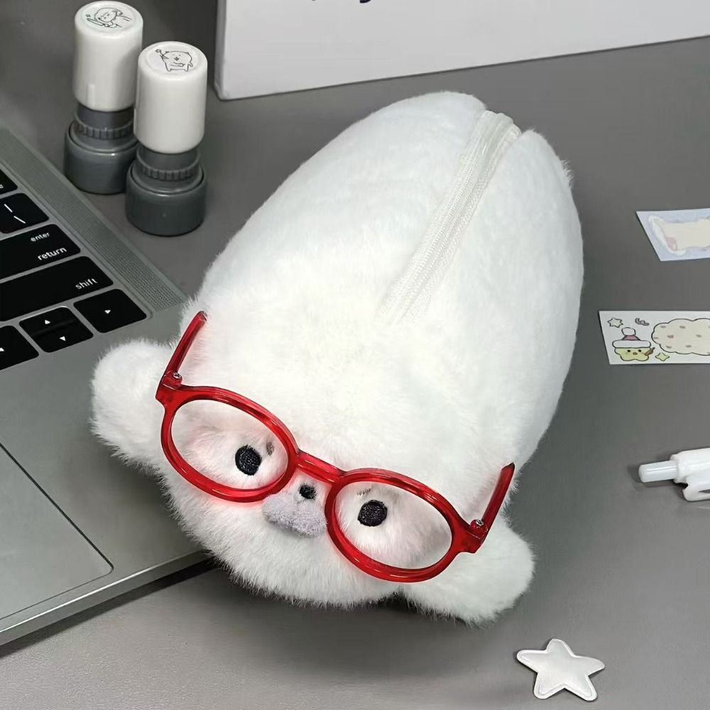 Kotak Pensil Boneka Anjing Lau - Aesthetic Large Pencil Case Pouch ulasan dan harga