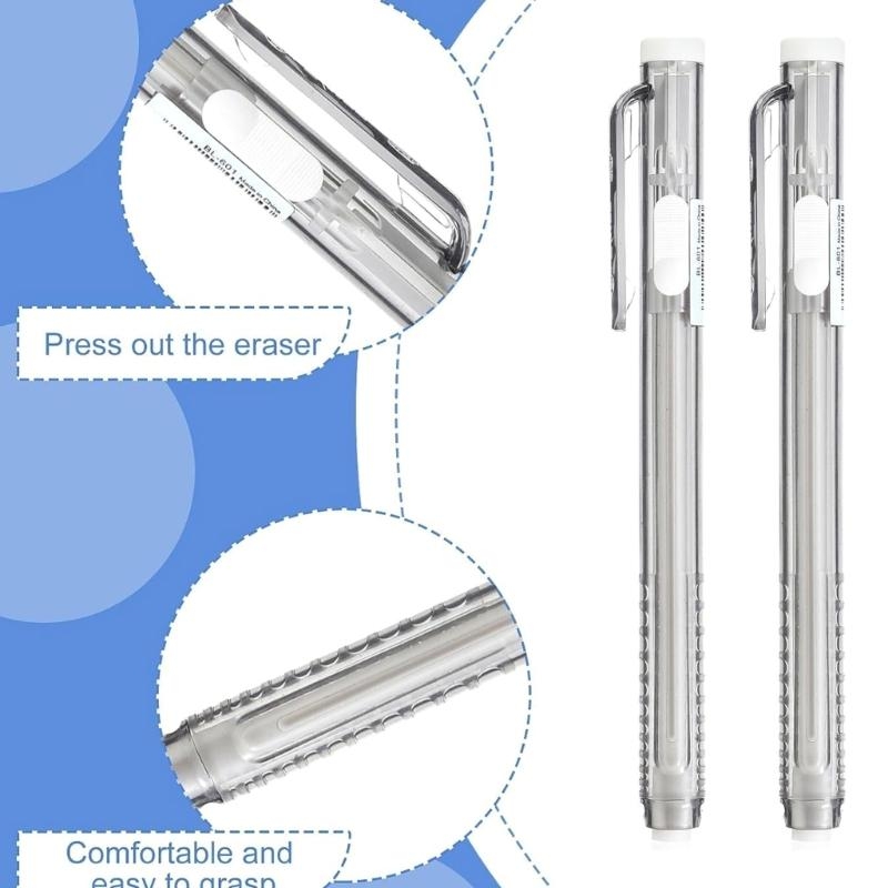 12x Penghapus Bentuk Pena Peng - Retractable Eraser Pen Click ulasan dan harga