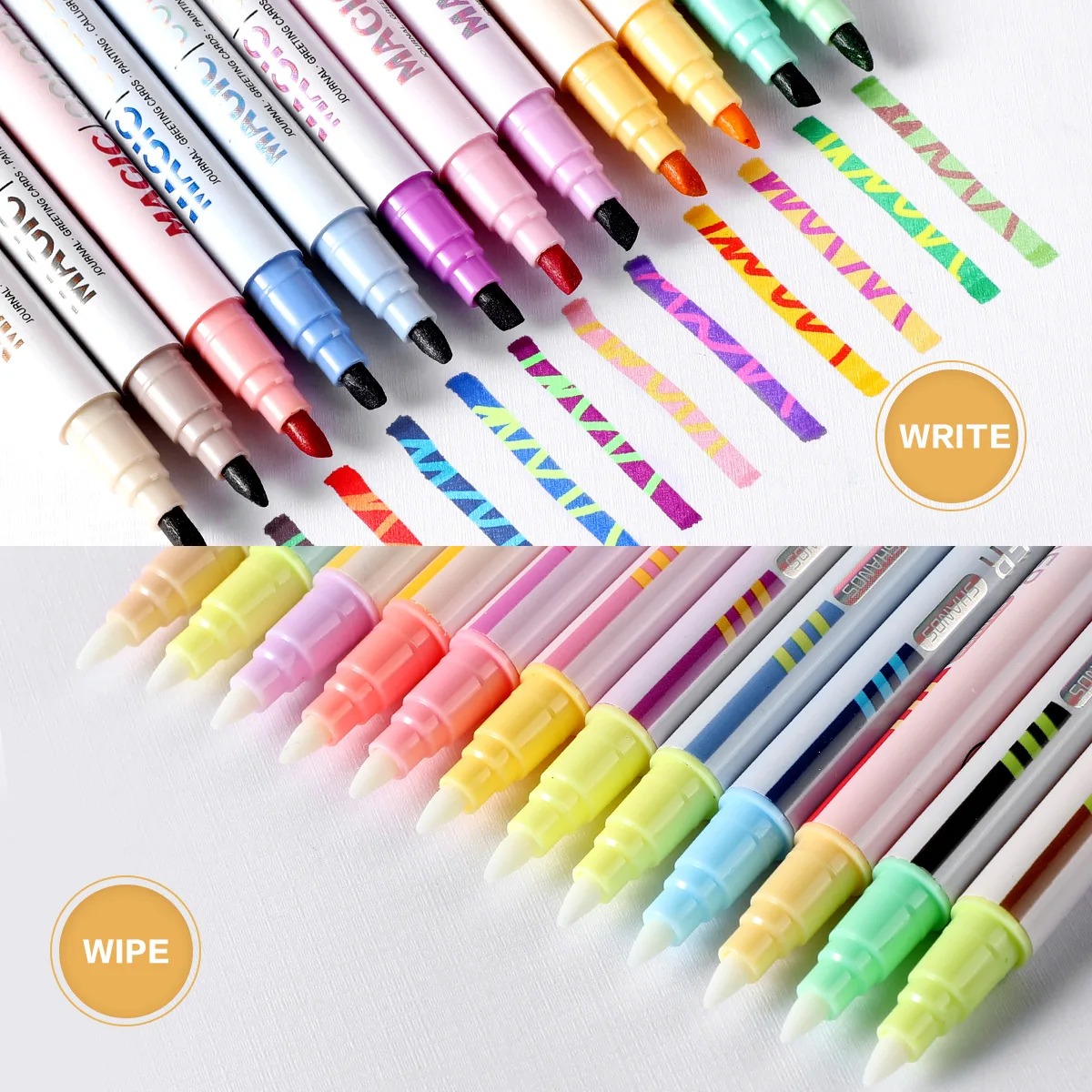12 Buah Set Pena Stabilo Berub - Pastel Highlighter Set Double Ended ulasan dan harga