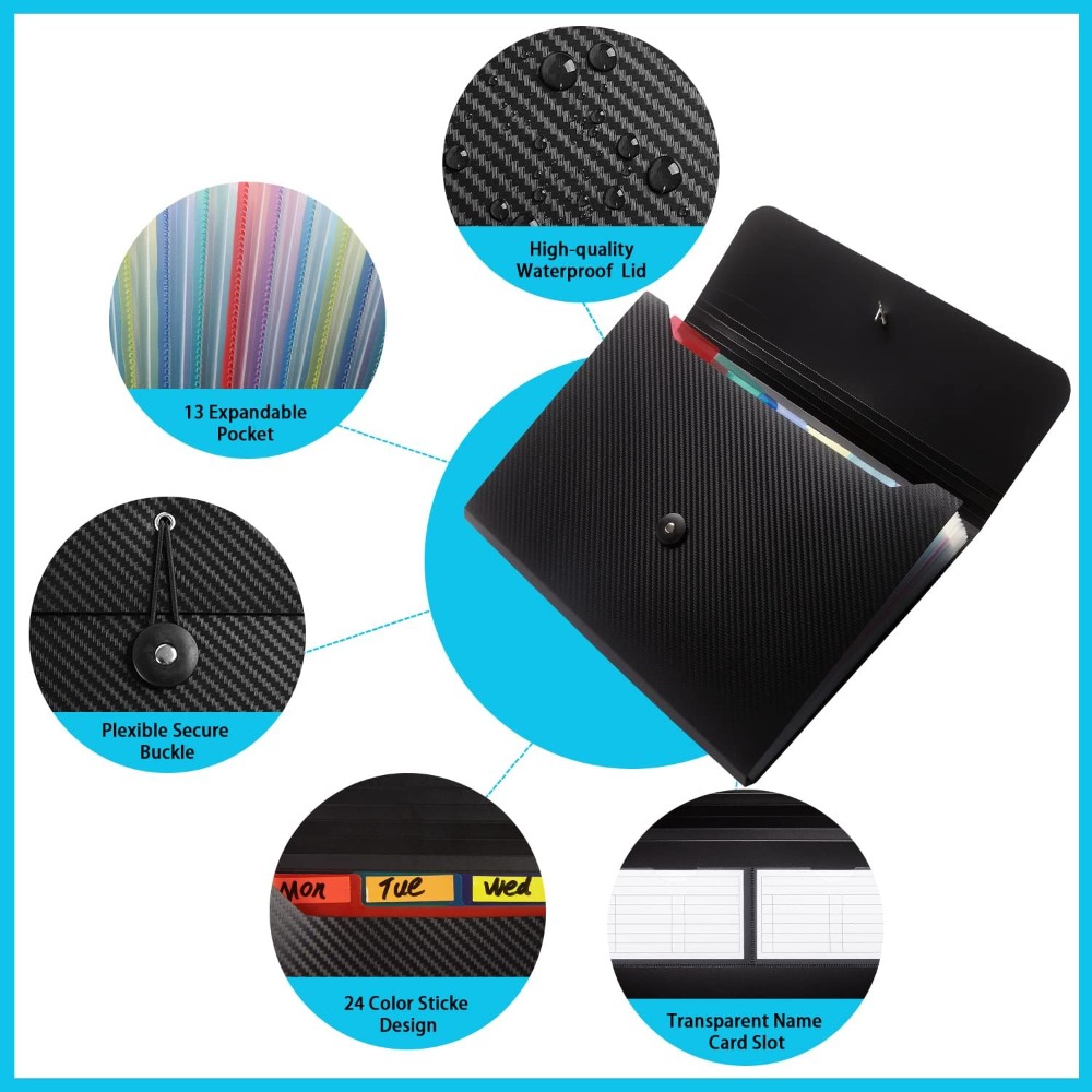 13 Folder File Organizer Lipat - Expandable Accordion File Folder 13 Pockets ulasan dan harga