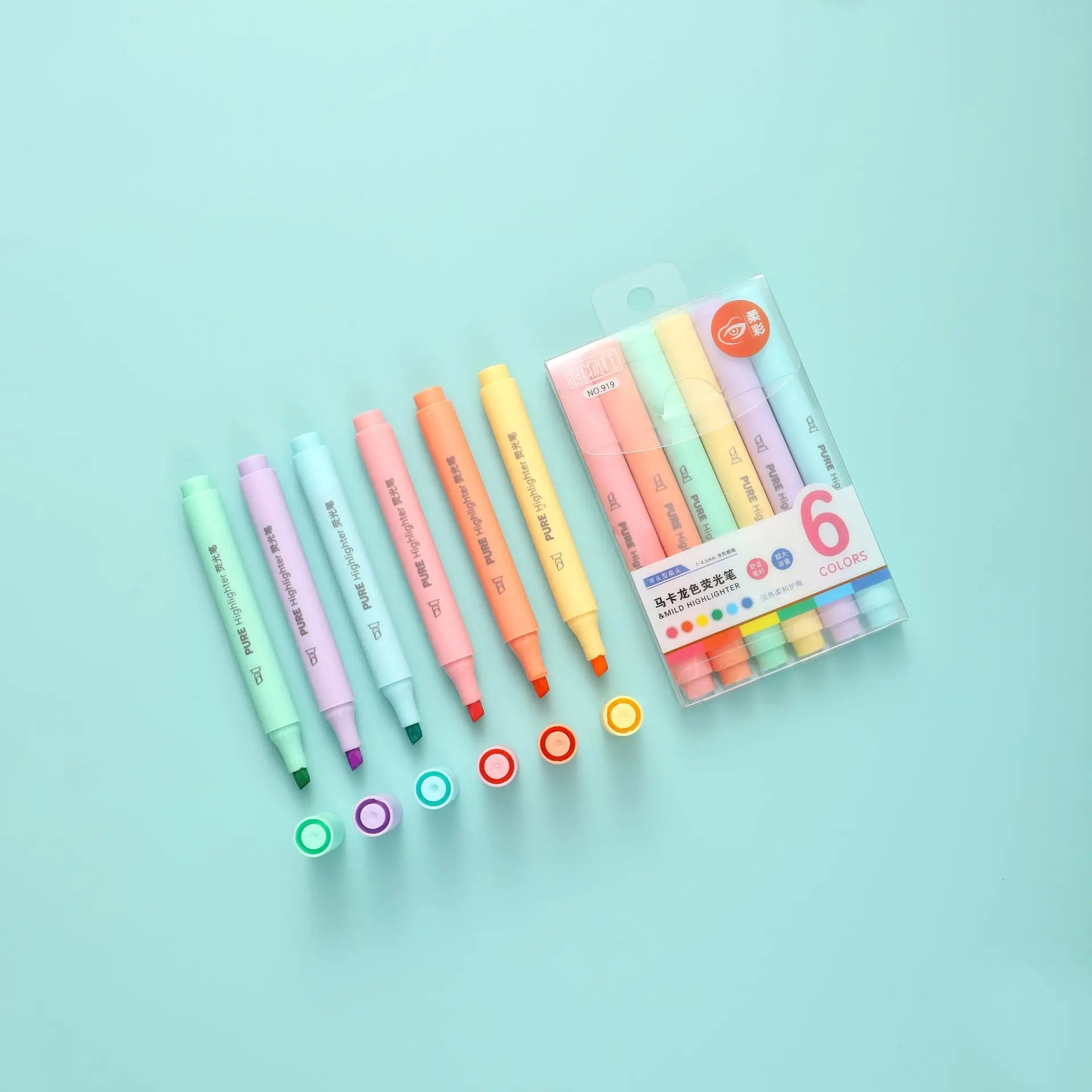 6 Buah Pena Stabilo Pastel-Set - Pastel Highlighter Set Double Ended ulasan dan harga