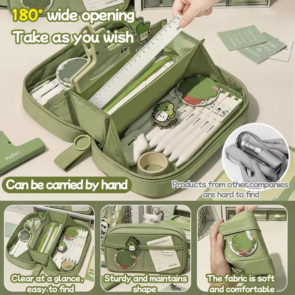 Kotak Pensil Volcano Kapasitas - Aesthetic Large Pencil Case Pouch ulasan dan harga