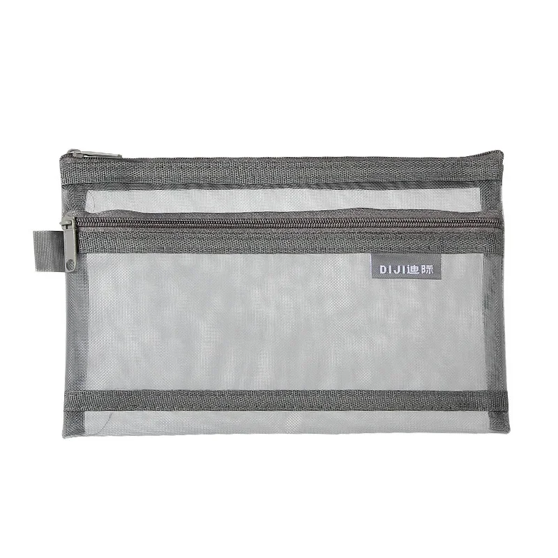 Tas Alat Tulis Jaring Nilon Tr - Clear Mesh Pencil Pouch For Exam ulasan dan harga