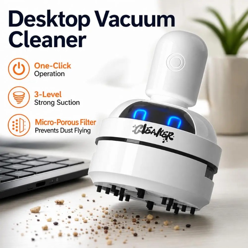 Penyedot Debu Mini Kartun Port - Mini Desktop Vacuum Cleaner For Eraser Dust ulasan dan harga