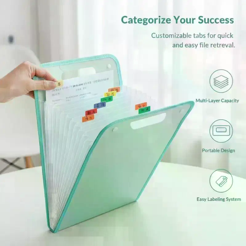 Folder File Ekspansi 13 Kanton - Expandable Accordion File Folder 13 Pockets ulasan dan harga