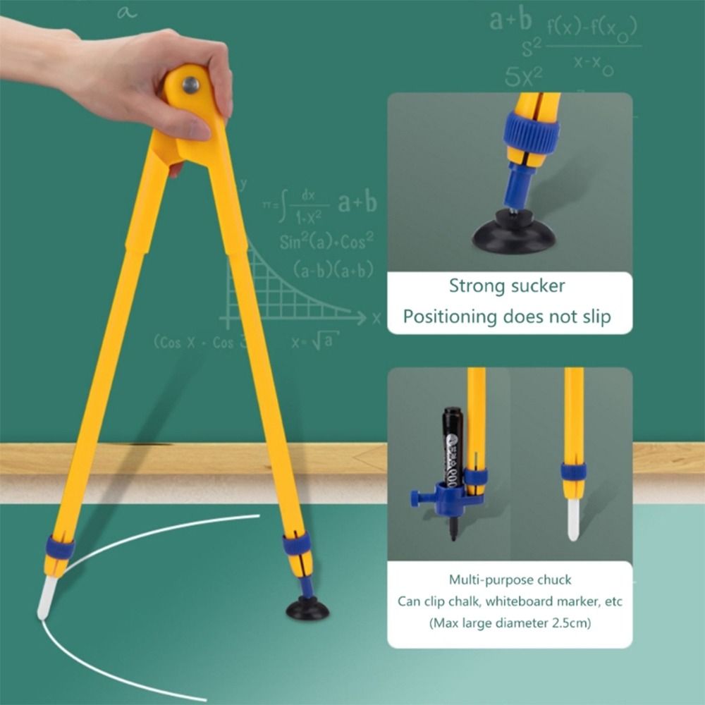 Penggaris Segitiga Besar Tahan - Math Geometry Set With Compass ulasan dan harga