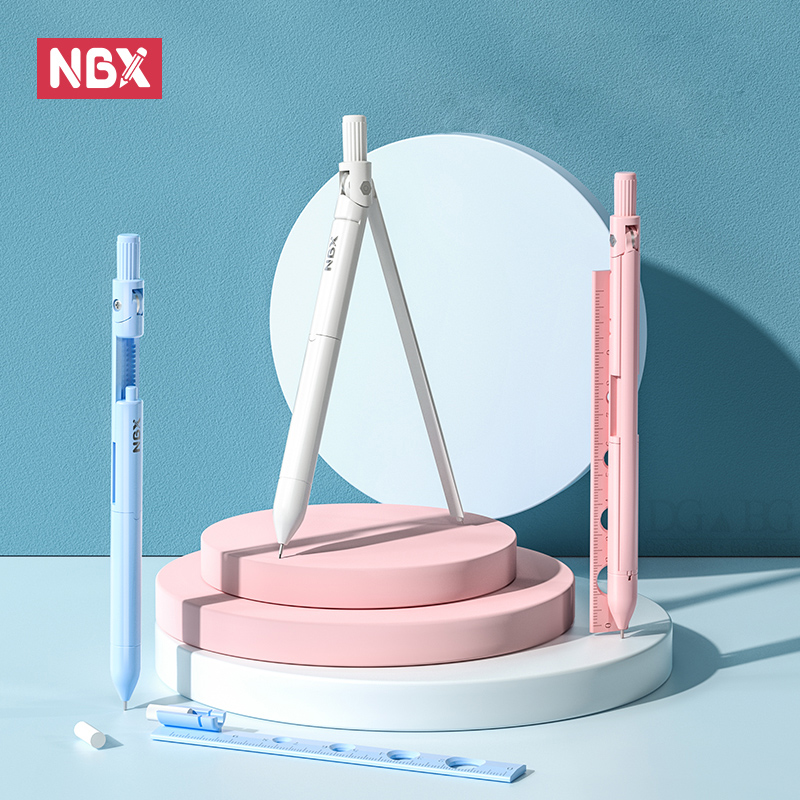 NBX Set Penghapus Penggaris Ga - Math Geometry Set With Compass ulasan dan harga
