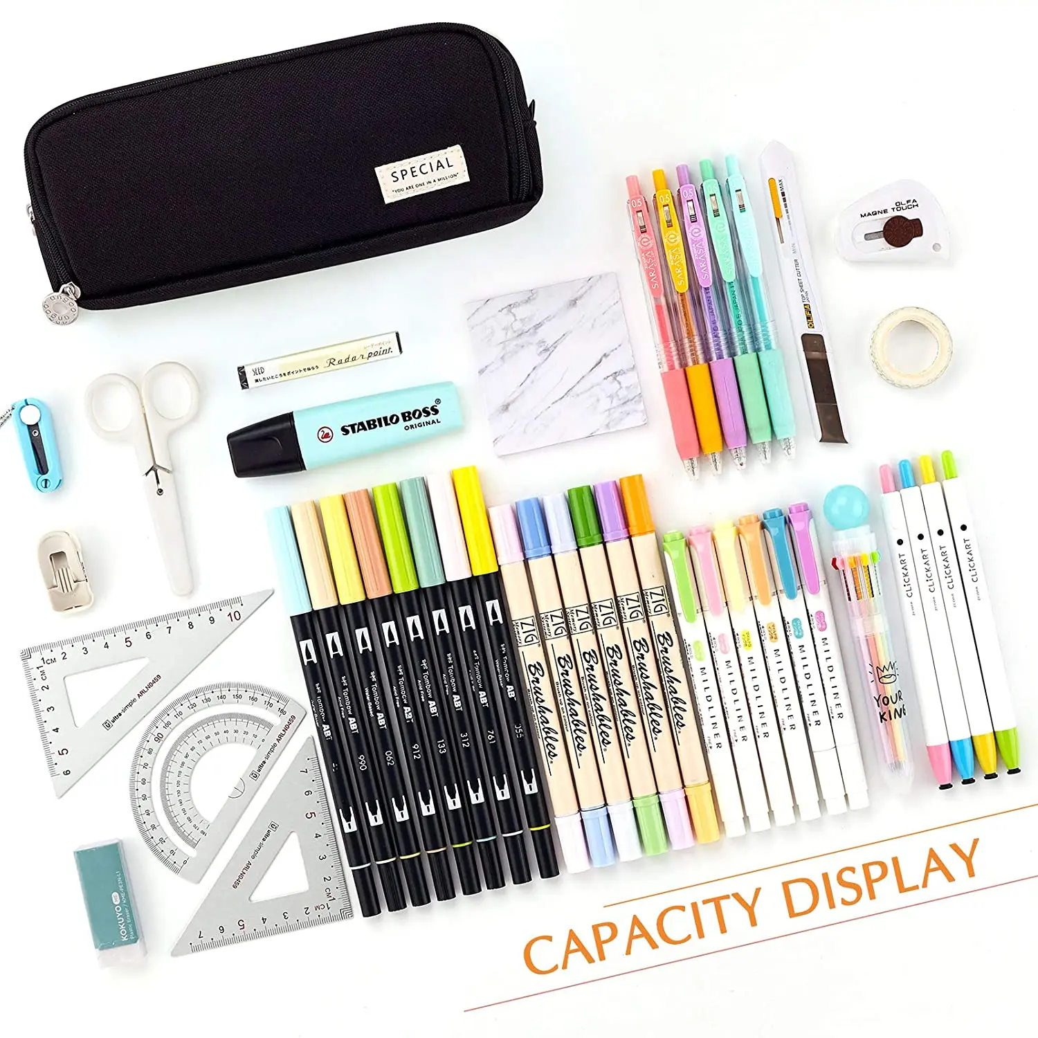 Tempat Pensil Kantong Pensil K - Aesthetic Large Pencil Case Pouch ulasan dan harga